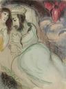 Sara et Abimelech - Marc Chagall