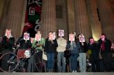 Кадри от протеста състоял се на 2 декември пред Националната портретна галерия, Вашингтон