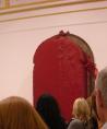 Kapoor-Svayambh, commonly known as the rain, a huge block of red wax pushed slowly through the gallery at the Royal Academy in London