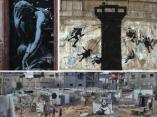 Banksy's latest works were a damning critique of Israel's bombardment of Gaza in July and August.