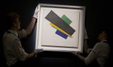 Malevich - Suprematism, 18th Construction, sold at the lower end of its estimate.