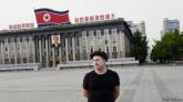 Norwegian Artist-Director Morten Traavik in Pyongyang's Kim Il Sung Square, May 2012.