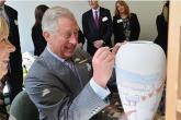 Prince Charles on a visit in 2013 where he pledged his support to Burslem's historic Wedgwood Institute.