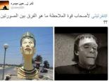 Ugly -  In a number of tweets, the bust was compared to the statue of Frankenstein in an old Egyptian film