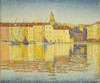 Paul Signac, Maison du Port, Saint-Tropez (1892). Photo - courtesy Sotheby's New York.