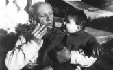 Picasso with his granddaughter Marina