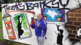 Club owner Dennis Stinchcombe said the mural was painted to thank Banksy