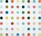 A Damien Hirst household gloss on canvas work titled Calcium Hydride sold for 2.2 million yuan ($354,000)