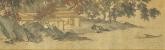 Scroll Fishing in Reclusion Among Mountains and Streams by the Ming Dynasty painter Tang Yin