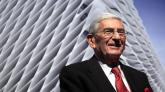 Eli Broad at the unveiling of the Broad Art Foundation contemporary art museum designs in Los Angeles