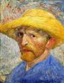 Van Gogh - Self-Portrait with Straw Hat 1887-Detroit