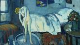 Experts at The Phillips Collection in Washington have discovered a hidden painting behind Pablo Picasso's 1901 work The Blue Room.