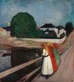 Edvard Munch - The Girls on the Bridge, 1901