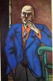 Max Beckmann's Self-Portrait in Blue Jacket