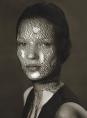 Kate Moss in Torn Veil, Marrakech, 1993, an archival pigment print mounted on aluminium by photographer Albert Watson.